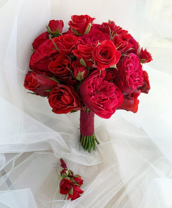 Букет невесты "Red Piano"