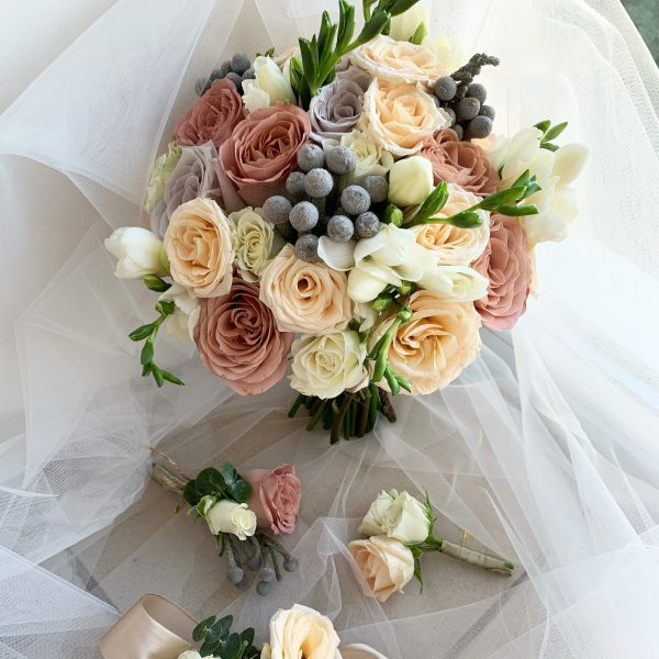 Букет невесты "Cappuccino"