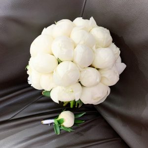 Букет невесты “White Peony”