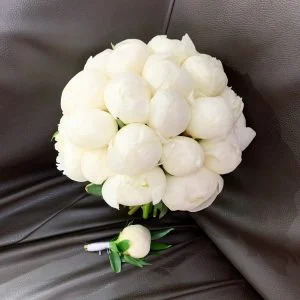 Букет невесты “White Peony”