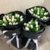 Букет "White beautiful tulips"